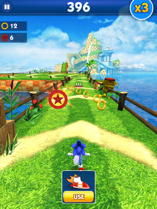 Sonic Dash is a lane runner, using an already established mobile control scheme from the genre.
